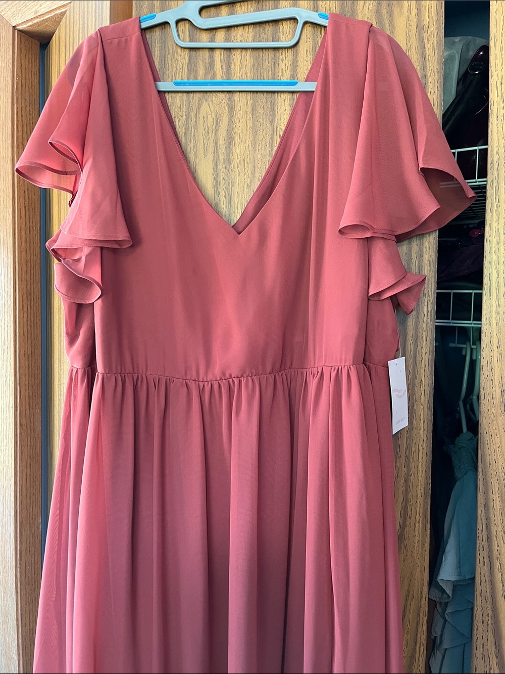 Birdy grey bridesmaid dress.